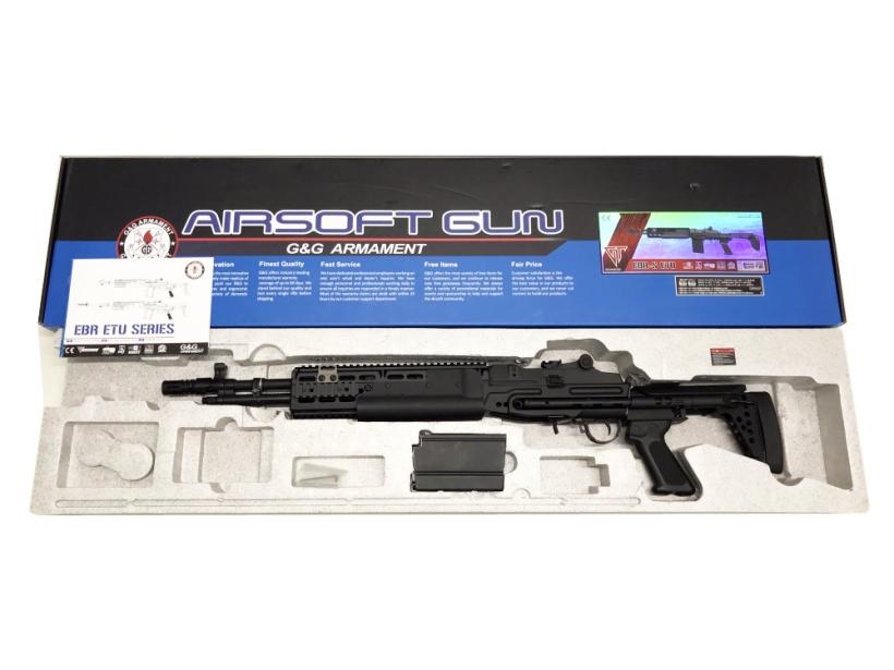 [G&G] EBR-S ETU EBR ショート ブラック 電子トリガー搭載モデル 電動ガン ハイダー変更 (中古)