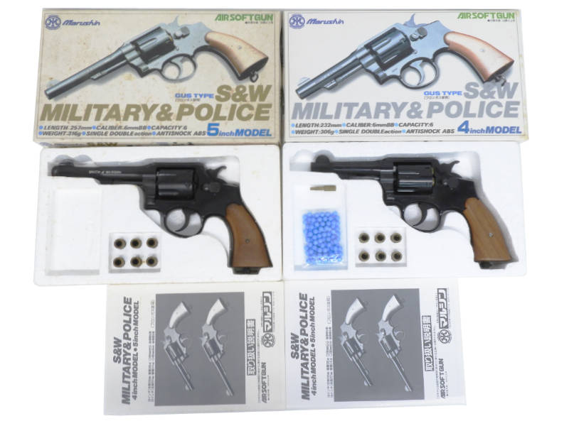 [マルシン] S&W M10 ミリタリー＆ポリスセット カートリッジ式 ガスリボルバー (中古)