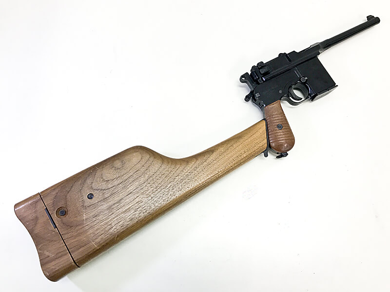 マルシン] モーゼル M712 ABS 発火モデル 組立てキット完成品 純正木製