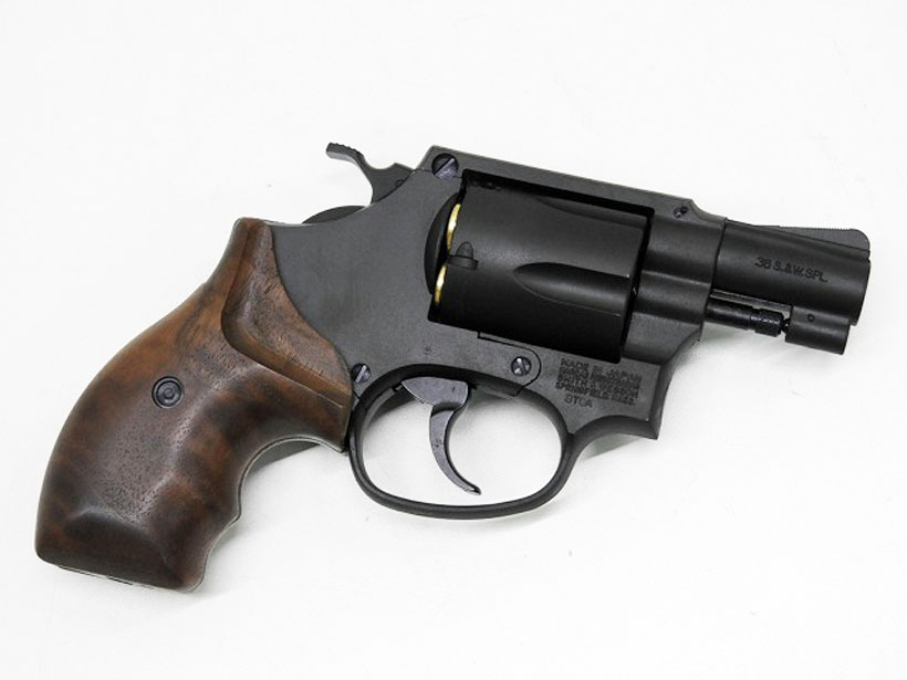 マルシン] S&W M36 チーフスペシャル 6mmXカートリッジ 【木製グリップ