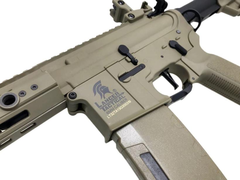 Lancer Tactical] GEN3 M4 M-LOK 13インチ TAN 電子トリガー【NEBULA】搭載 電動ガン (中古)｜エアガン.jp