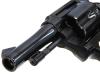 [マルシン] ポリスリボルバー 3インチ 77ミリ銃身 WディープブラックABS ハーフチェッカー木製グリップ仕様 Xカートリッジ 6mmBB (新品)