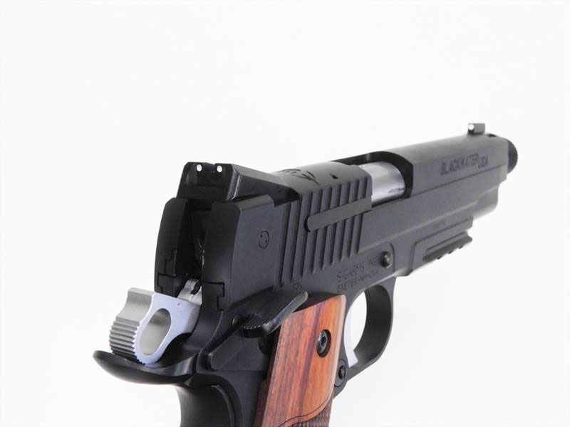 WA] SIG1911 ブラックウォーター ローズウッド アルタモントグリップ ガスブローバック 限定品 (中古)｜エアガン.jp