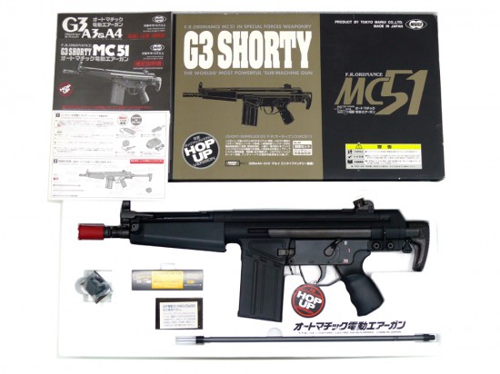 G3 SHORTY MC51オートマチックエアガン 付属にバッテリー、マガジン等-