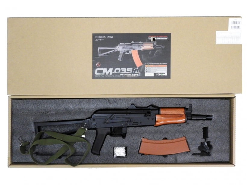 [CYMA] AKS74UN フルメタル リアルウッド CM.035A 付属品欠品 弾速激遅 (訳あり)