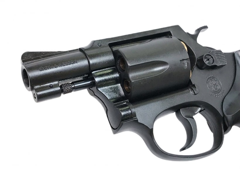 マルシン] S&W M36 チーフスペシャル 6mmXカートリッジ 【ブラックHW/2インチ】 ガスリボルバー (中古)｜エアガン.jp