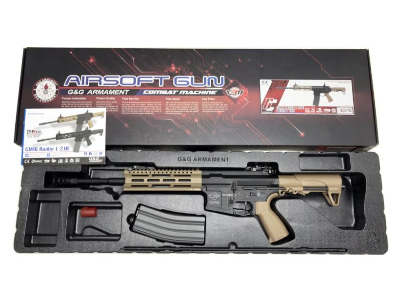 G&G] CM16 Raider-L 2.0E デザートタン 電動ガン (中古)｜エアガン.jp