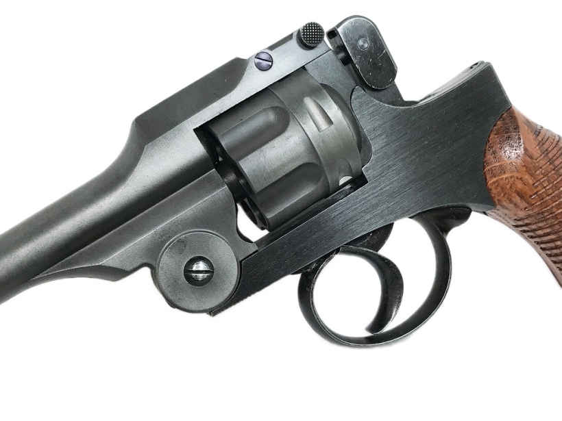 HWS] 二十六年式拳銃 グルーブド木製グリップ付 エイジドカスタム 発火 