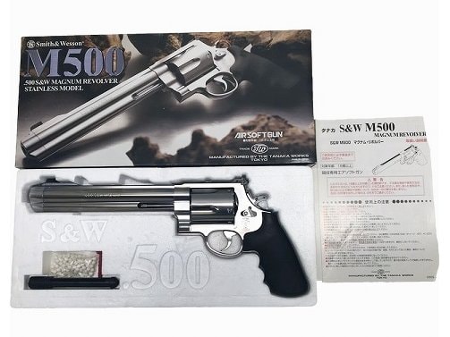 タナカ] S&W M500 8 3/8インチ ステンレスモデル ペガサスガスリボルバー (中古)｜エアガン.jp